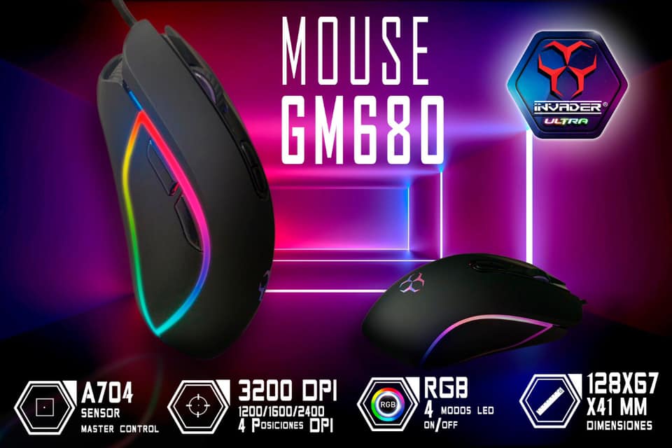 Mouse Invader  Gaming GM680