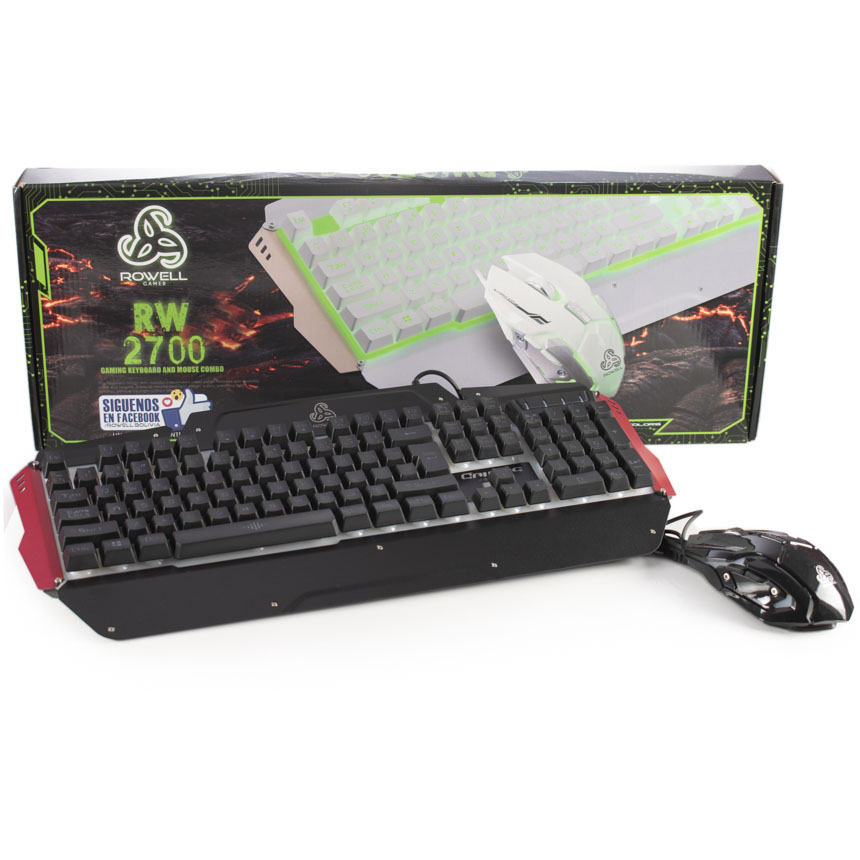 Teclado rowell gamer RW2700