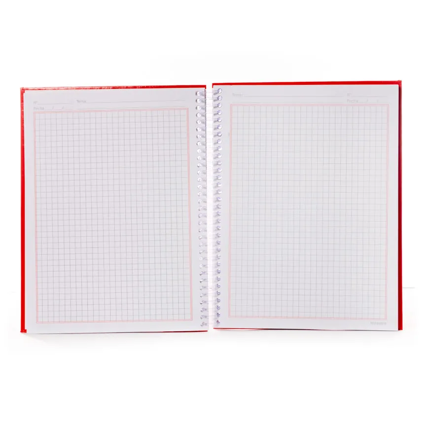 Cuaderno anillado medio oficio cuadro normal 5mm tapa PLENO Winner 200h 5u