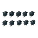 Interruptor pequeño Negro Kcd1-11 Corriente Max 3A 250VAC On/Off