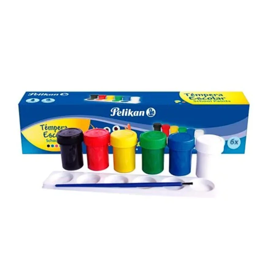 Tempera Pelikan 6 colores de 20ml 