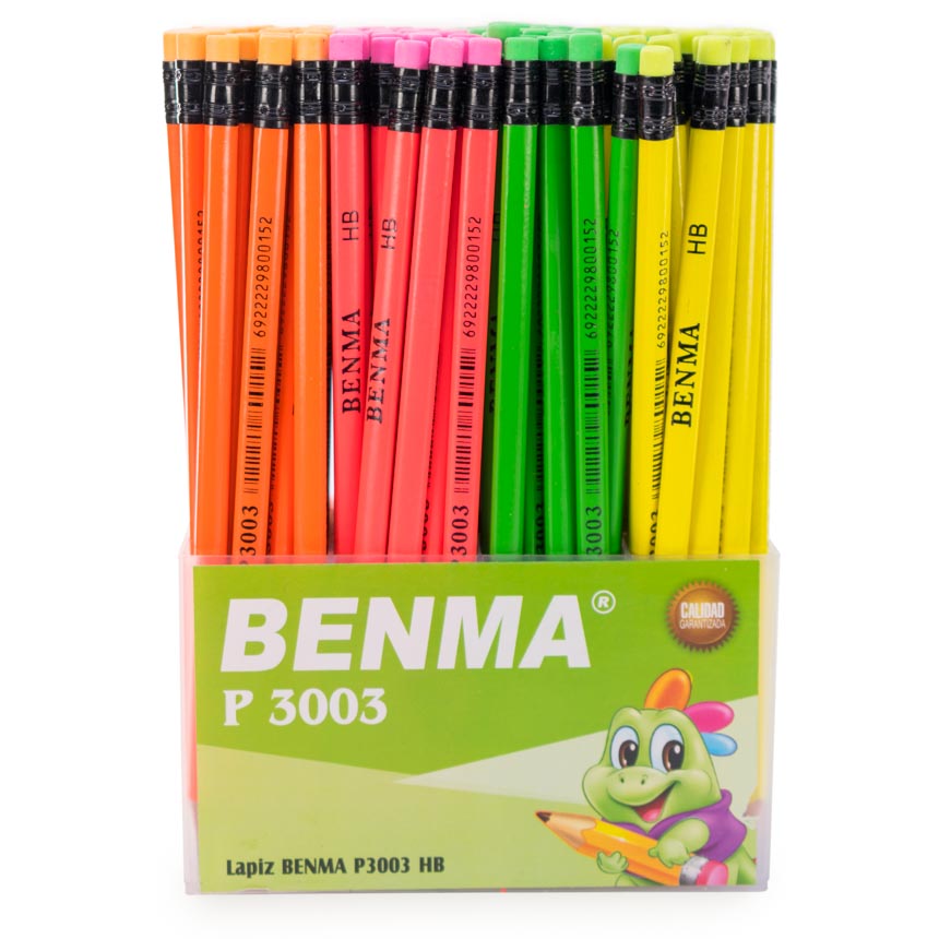 Lapiz Negro Fluorescente BENMA