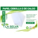 Pliegos de papel Cebolla 67cm x 87cm 90 gramos La Selva