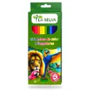 Color largo triangular mina 4mm La Selva de 12 colores + tajador