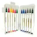 Marcador CreArte Punta Pincel estuche rigido 12 colores