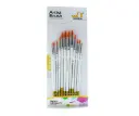 Paquete de Pincel blanco REDONDO #1-12 12pcs